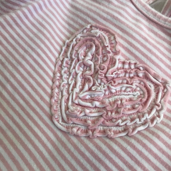 Janie & Jack Striped Heart Dress Set Bloomer 6-12M - Picture 2 of 5